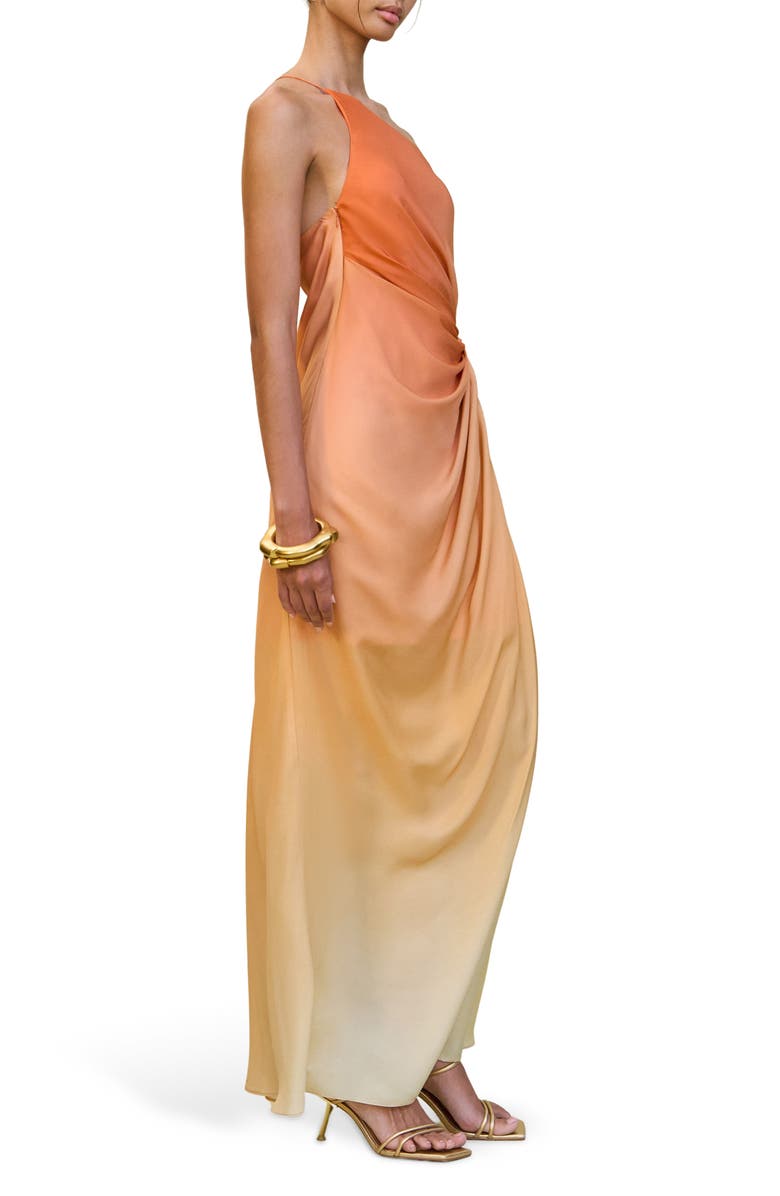Cult Gaia Valerie One-Shoulder Maxi Dress, Alternate, color, Ombre