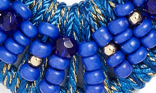 Nordstrom Beaded Oval Drop Earrings In Blue