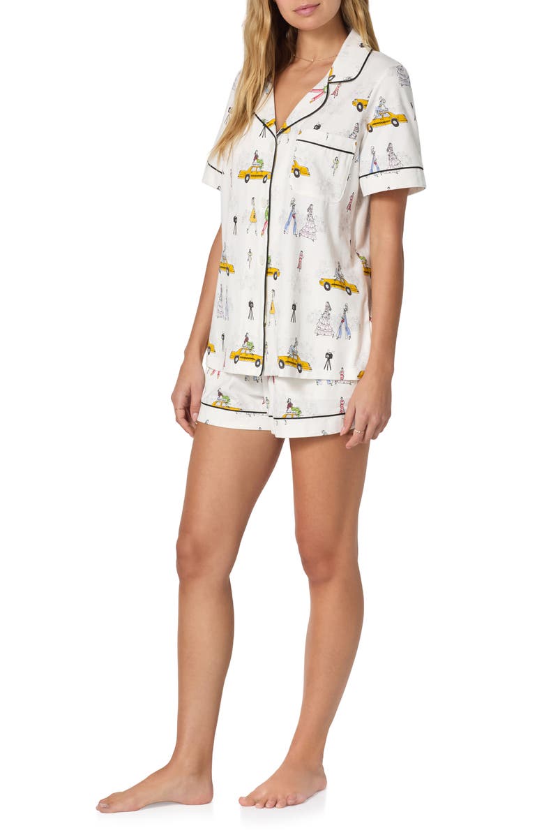 BedHead Pajamas Print Short Pajamas, Alternate, color, Fashion Week