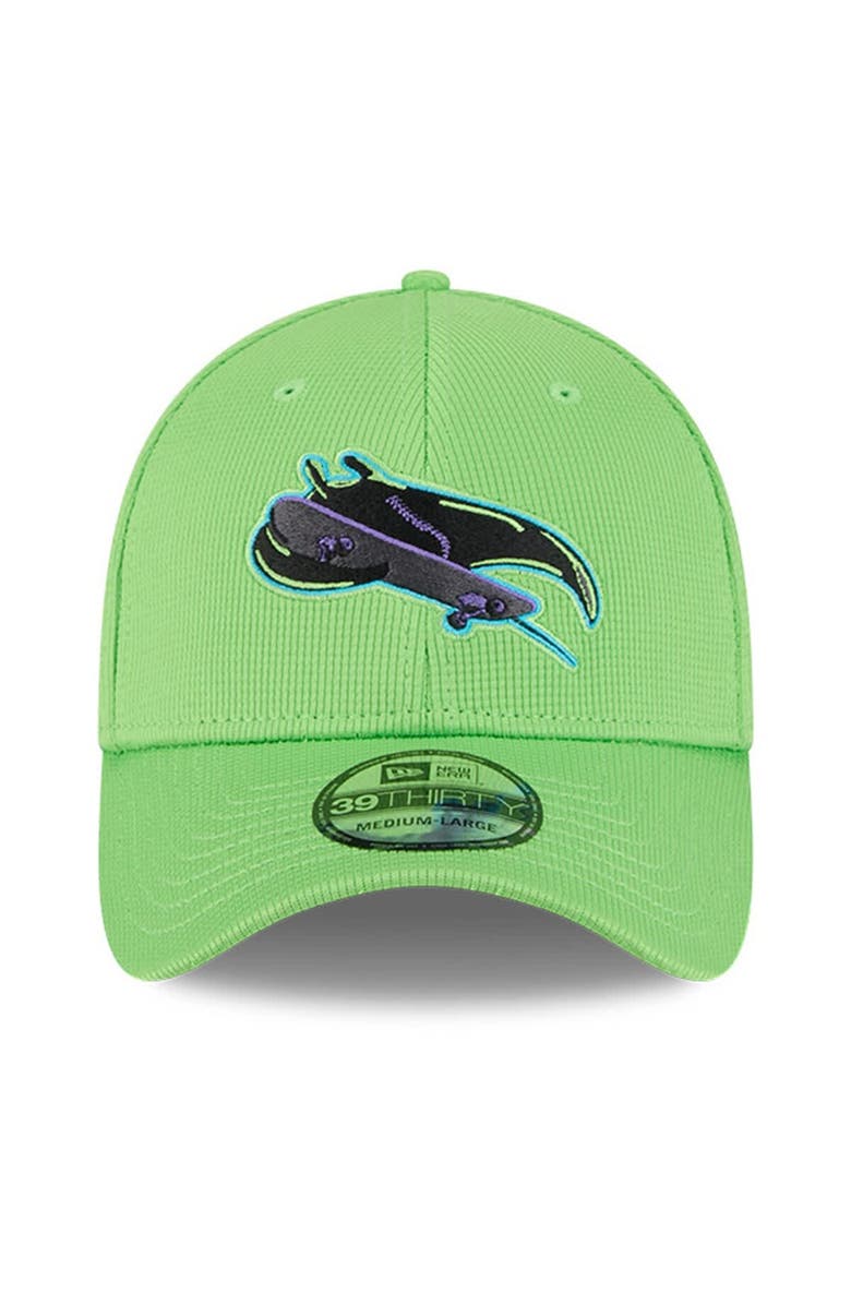 New Era Men's New Era Neon Green Tampa Bay Rays City Connect Batting Practice 39THIRTY Flex Hat, Alternate, color, Neon Green
