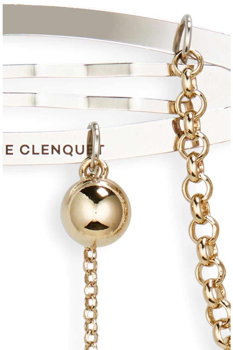 Rachel Chain Hair Clip, Alternate, color, PALLADIUM