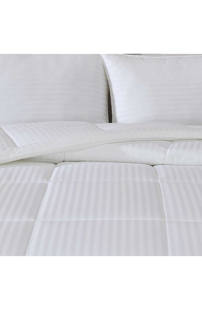 Vera Wang Set of 2 Signature Solid Cotton Stripe Utility Pillows, Alternate, color, White