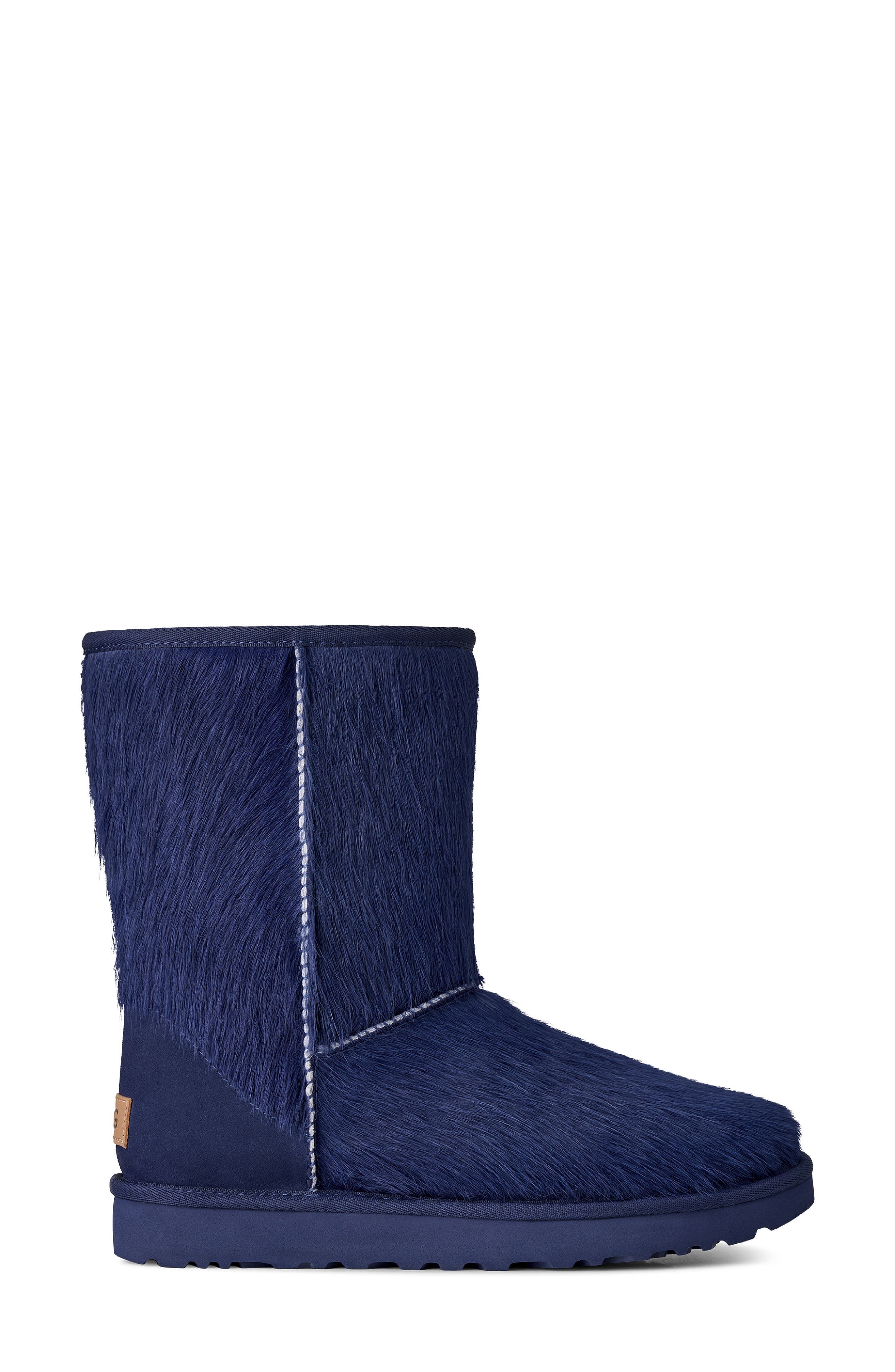 Classic Short Genuine Calf Hair Boot, Alternate, color, HIGH-VOLTAGE BLUE