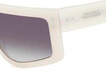 99mm Gradient Flat Top Sunglasses