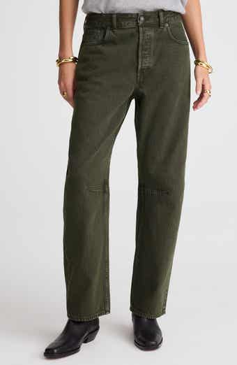 Darted Barrel Leg Jeans