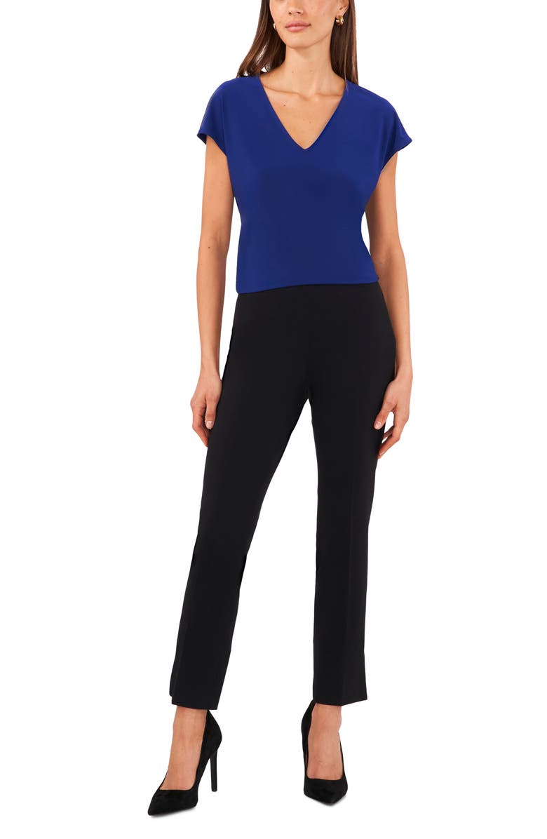 Halogen<sup>®</sup> V-Neck Dolman Sleeve T-Shirt, Alternate, color, Bella Electric