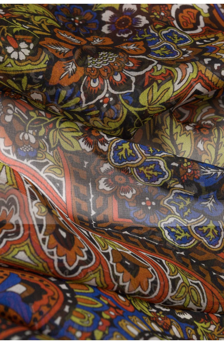 Elizabetta Helena - Large Silk Scarf for Women, Alternate, color, Rust