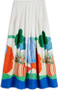 Boden Valentina Linen Skirt
