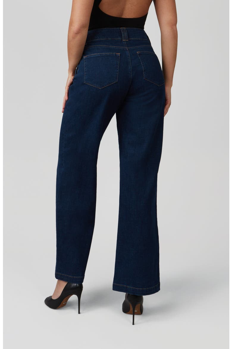 Colette High Rise Wide Leg Jeans, Alternate, color, Dark Rinse Blue
