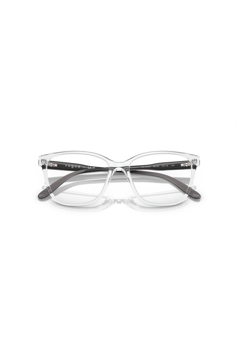51mm Rectangle optical glasses, Alternate, color, Transparent