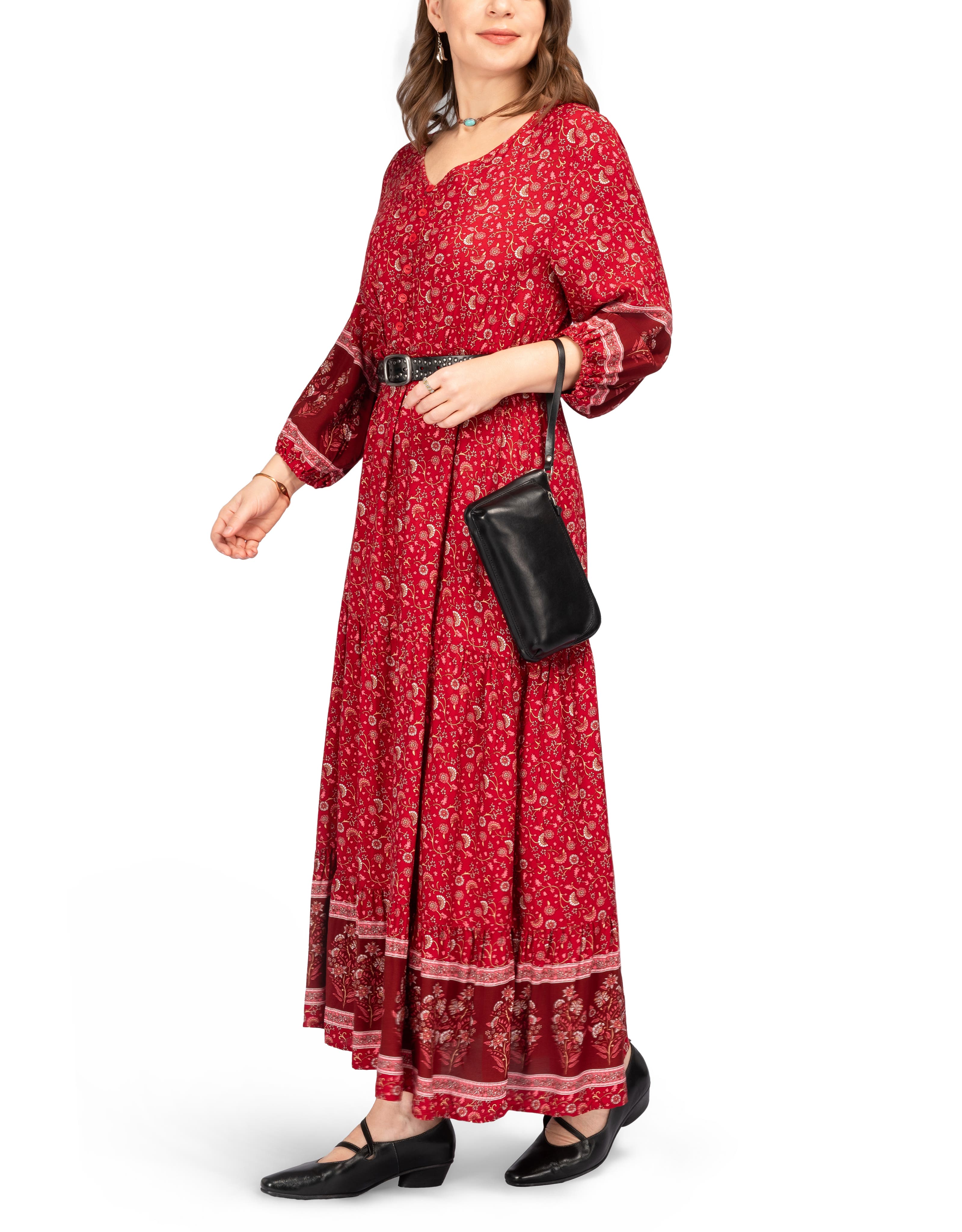 OLD TREND Dahlia Genuine Leather Compact Convertible Crossbody, Alternate, color, Black