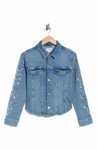Fitted Embellished Trucker Jacket