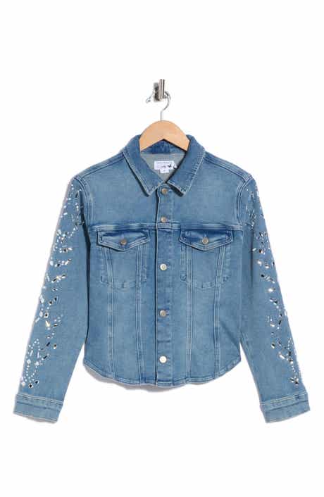 Fitted Embellished Trucker Jacket