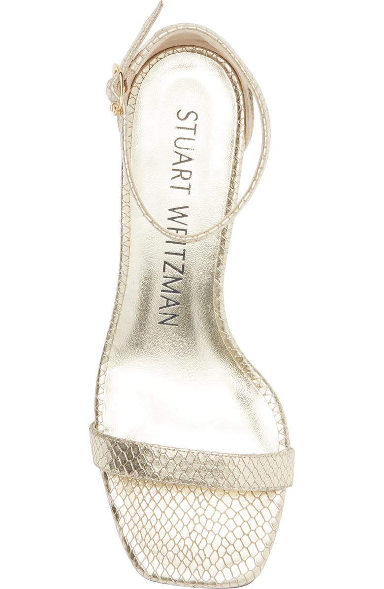 Stuart Weitzman Simple Curve Block Heel Sandal, Alternate, color,