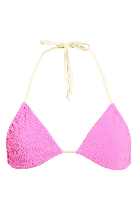 Jamie Print Triangle Bikini Top