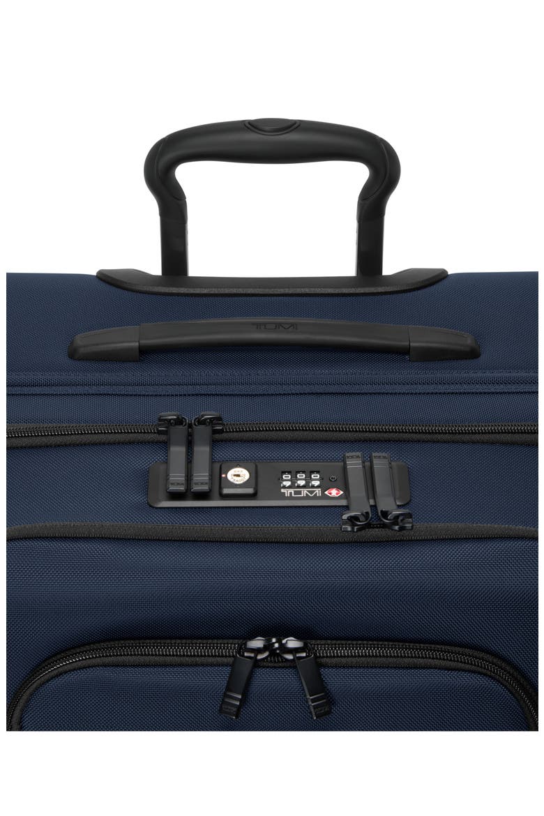Alpha Medium Dual Access Expandable Checked Luggage, Alternate, color, NAVY