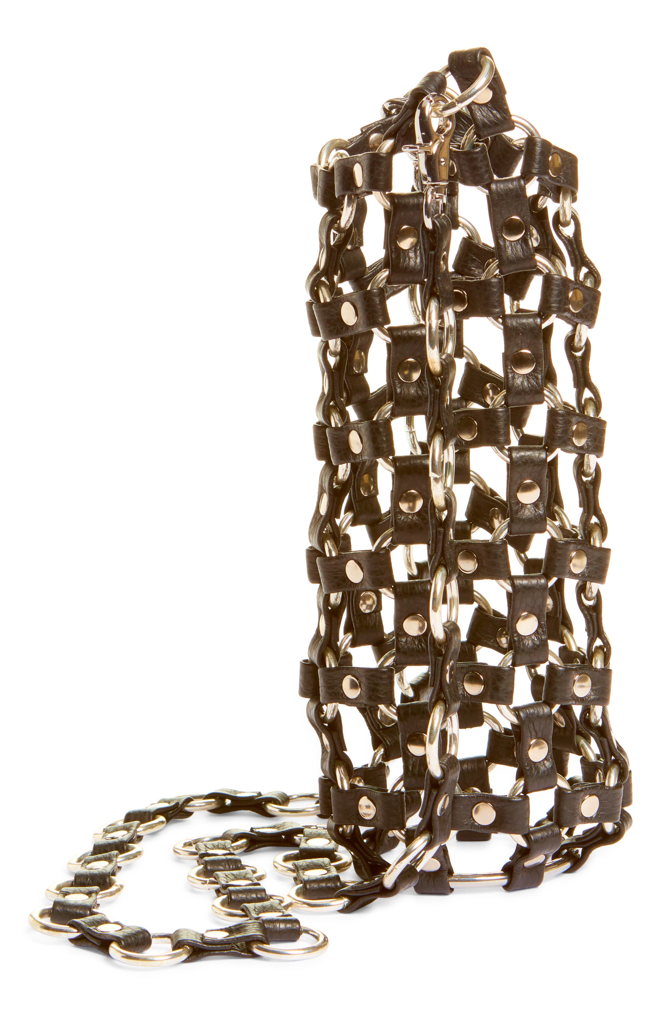 VIDAKUSH Hydration Hero Leather Crossbody Bag, Alternate, color, Black