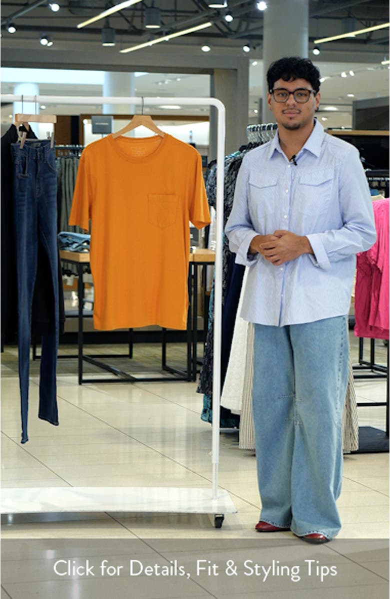 Washed Organic Cotton Pocket T-Shirt, sales video thumbnail