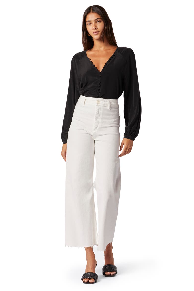 Shariana Silk Georgette Blouse, Alternate, color, CAVIAR