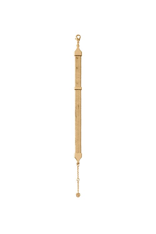 Burberry Check Print Bracelet In Gold/sand