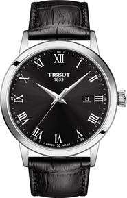 Tissot Classic Dream Leather Strap Watch, 42mm