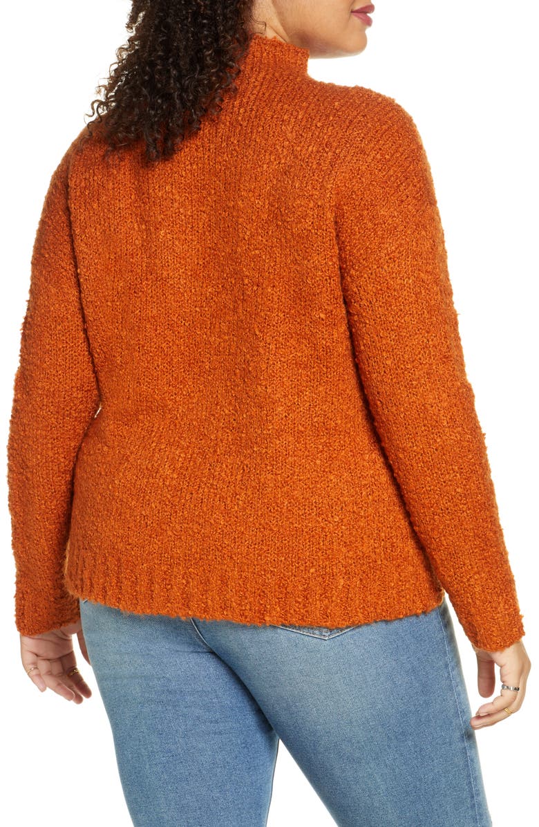 BP. Funnel Neck Bouclé Sweater, Alternate, color, 