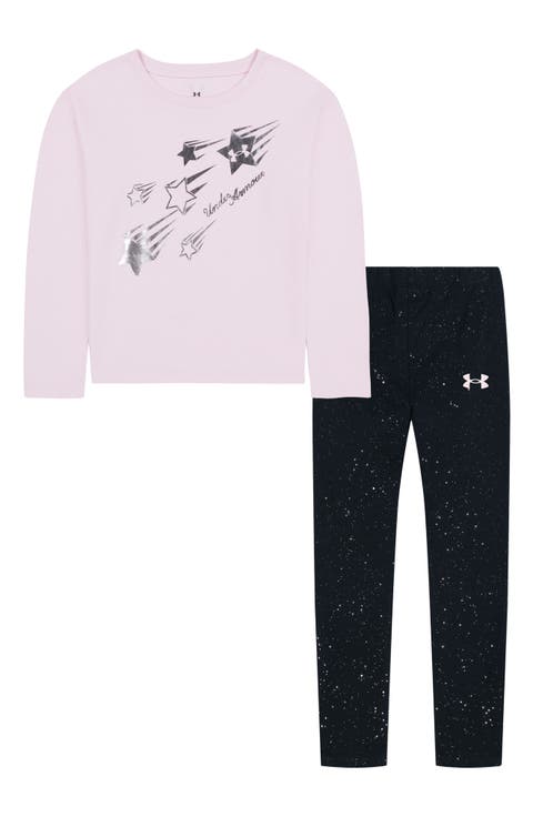 Kids' Foil Graphic Long Sleeve Tee & Leggings Set