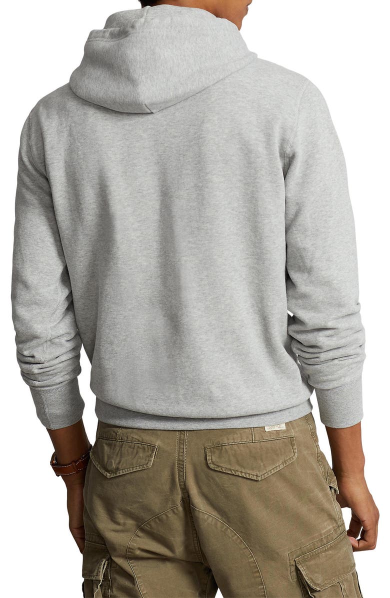 Polo Ralph Lauren Fleece Hoodie, Alternate, color, Andover Heather