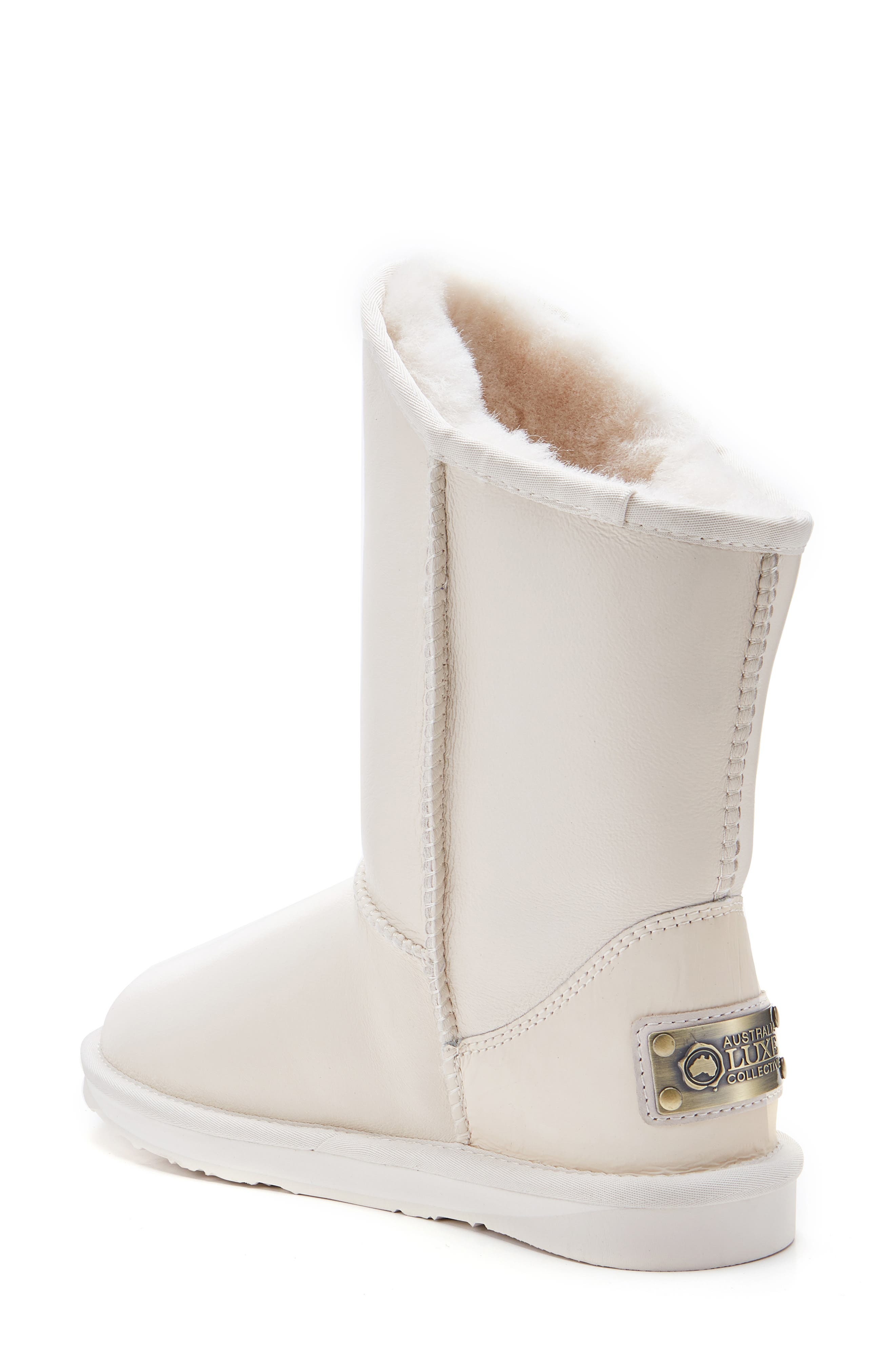 Australia Luxe Collective Cosy Genuine Shearling Short Boot, Alternate, color, Satin Pale