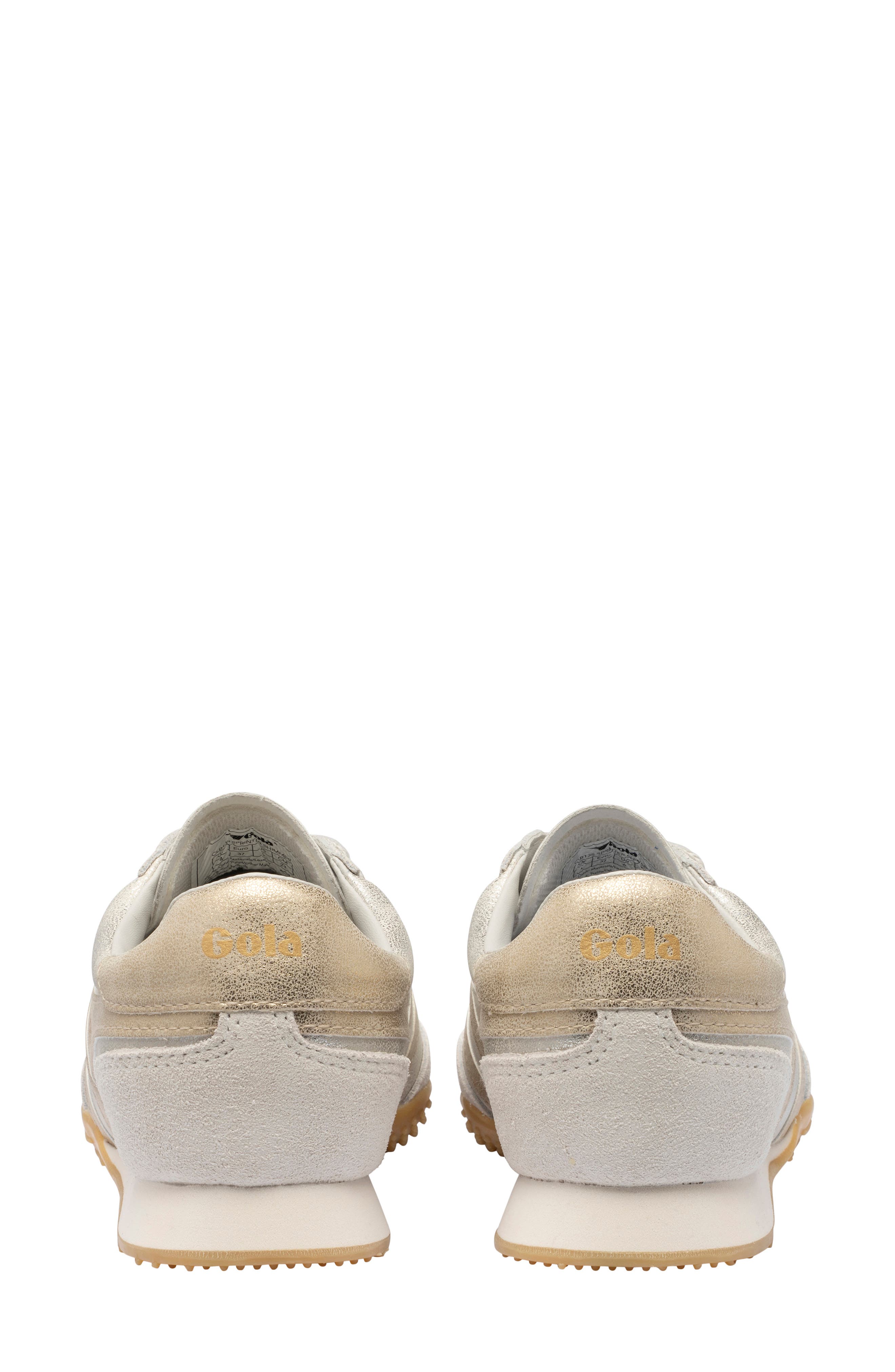 Sprinter Shimmer Leather Sneaker, Alternate, color, SILVER/ GOLD