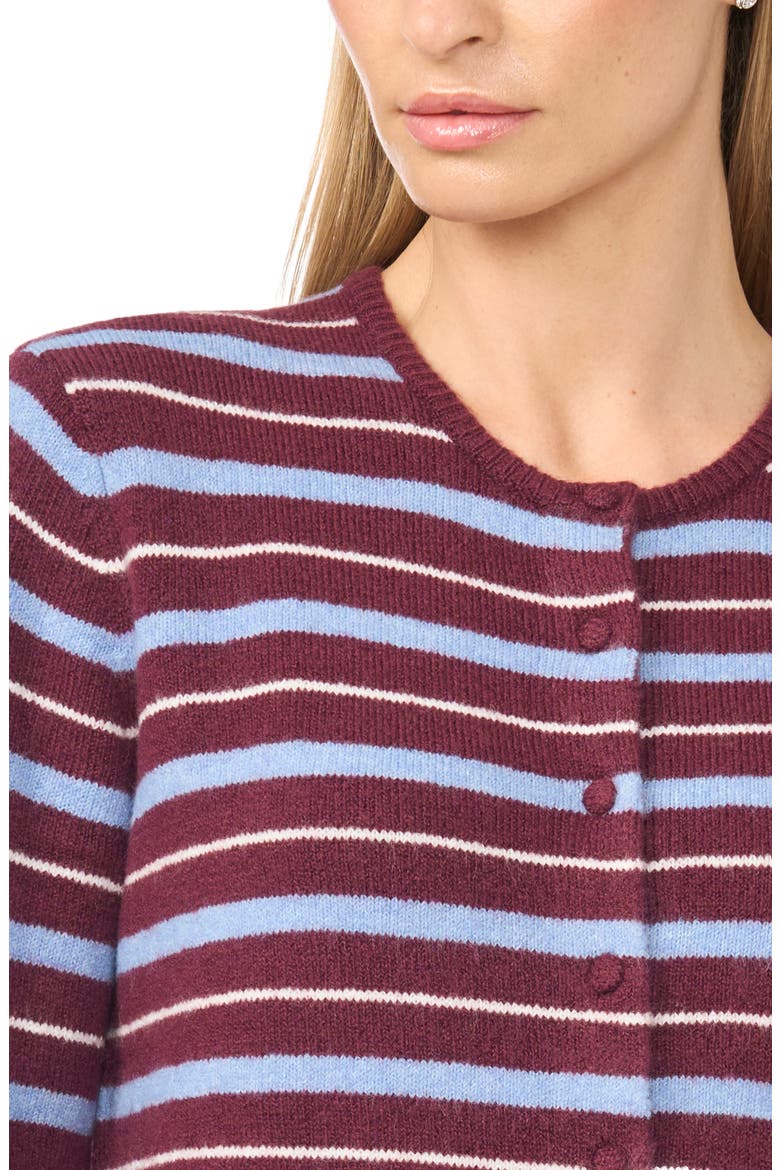 Striped Cardigan, Alternate, color, FIG
