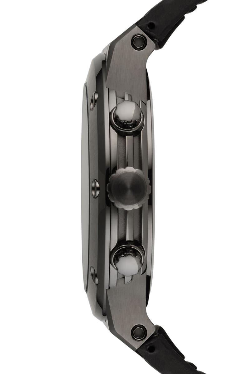 FERRAGAMO Salvatore Ferragamo F80 Chronograph Leather Strap Watch, 44mm, Alternate, color,