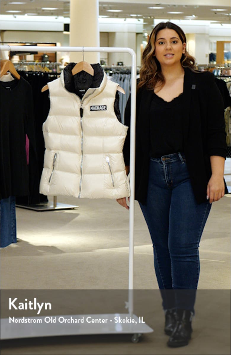 Chaya Water Resistant Down Puffer Vest, sales video thumbnail