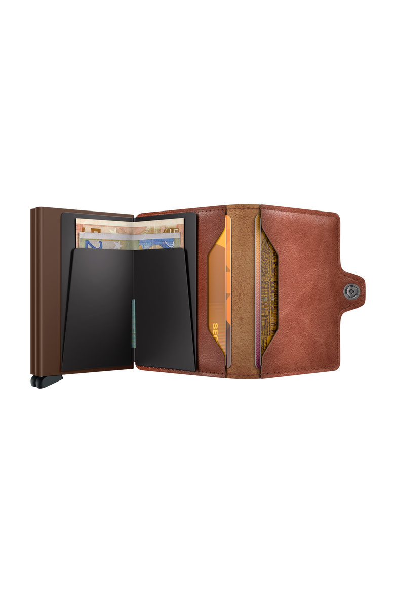 Twinwallet Vintage, Alternate, color, Cognac