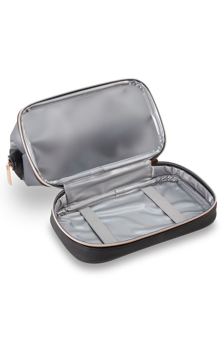 Stephanie Johnson Miami Smoke Hannel Zip Makeup Case, Alternate, color, Black