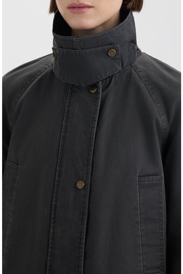 Ellie Coated Padded Longline Coat, Alternate, color, BLACK