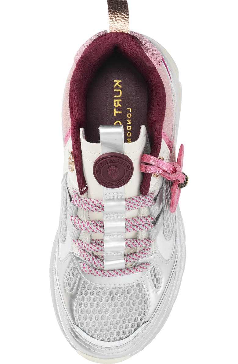 Kurt Geiger London Kids' Mini Kurt Sneaker, Alternate, color, Pink/ Silver