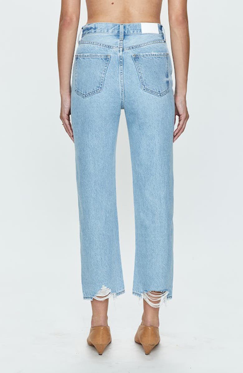 Pistola Cassie High Waist Crop Straight Leg Jeans, Alternate, color, 