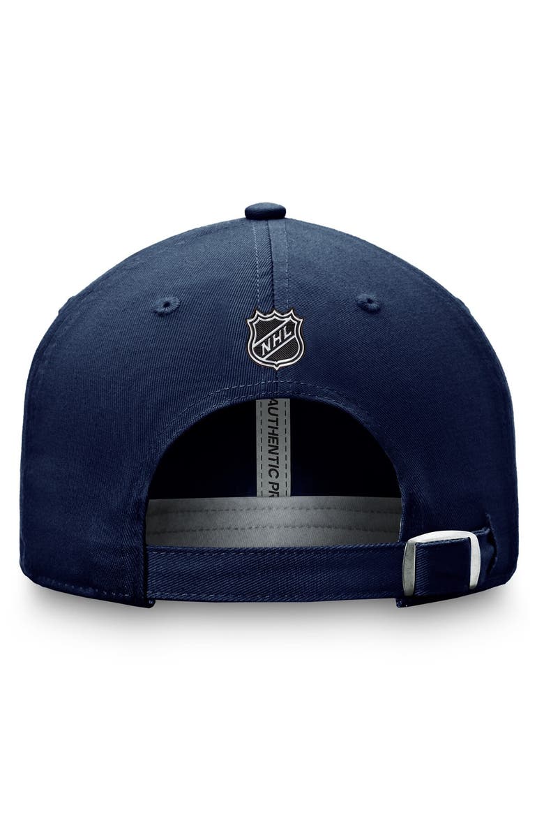 Men's Fanatics Branded  Deep Sea Blue Seattle Kraken Authentic Pro Prime Adjustable Hat, Alternate, color, Navy
