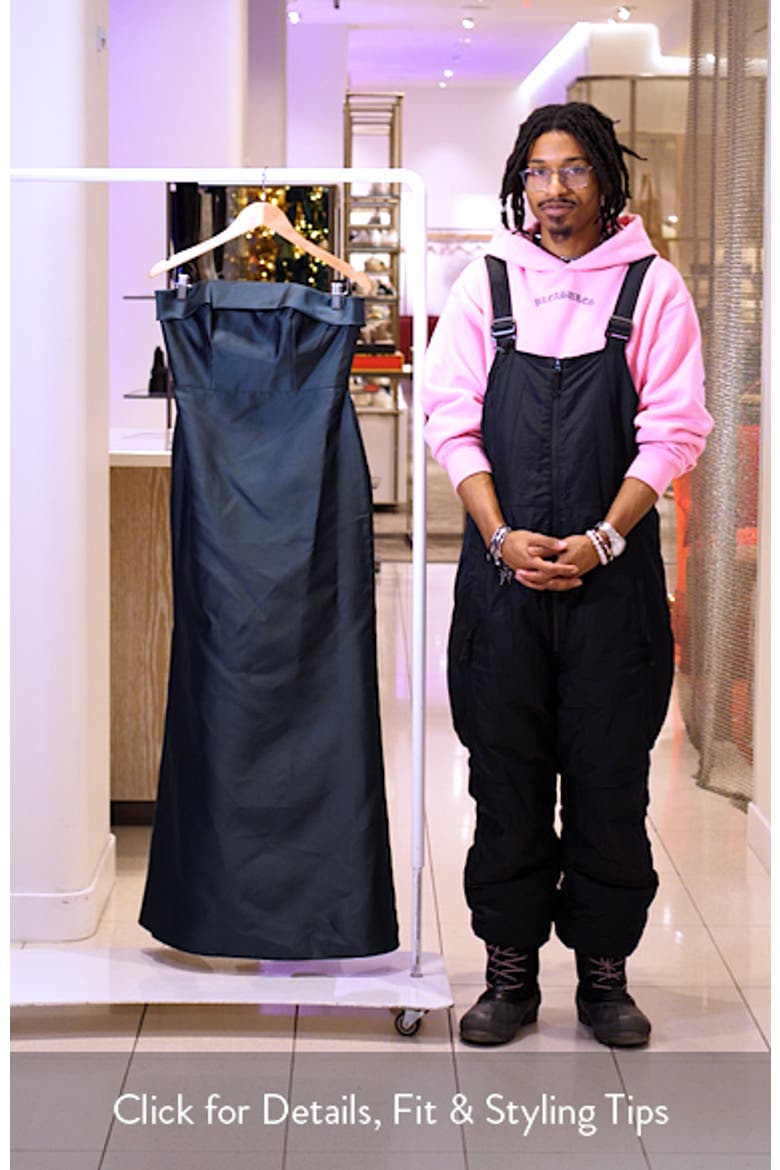 Strapless Satin Trumpet Gown video