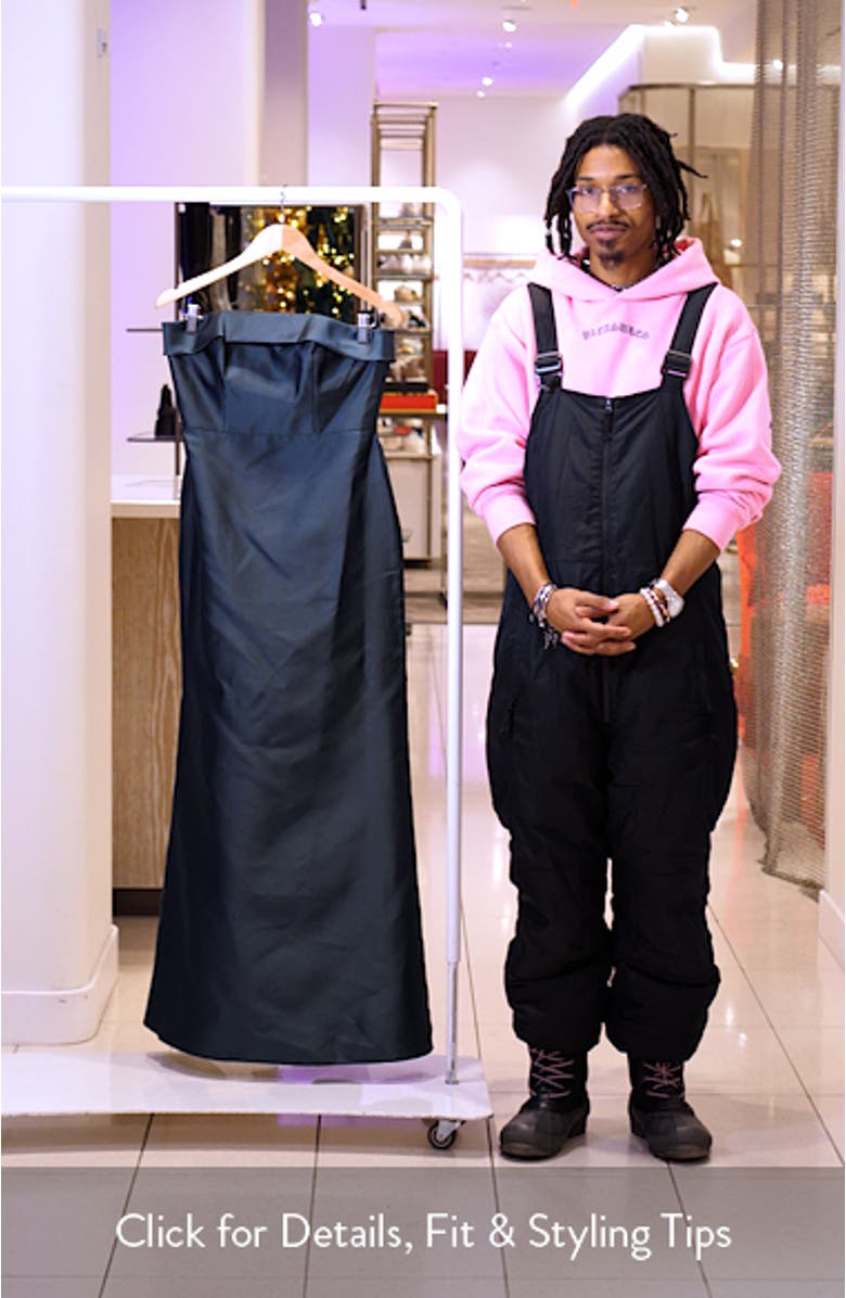 Strapless Satin Trumpet Gown, sales video thumbnail