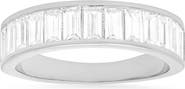 Queen Jewels Sterling Silver CZ Band Ring