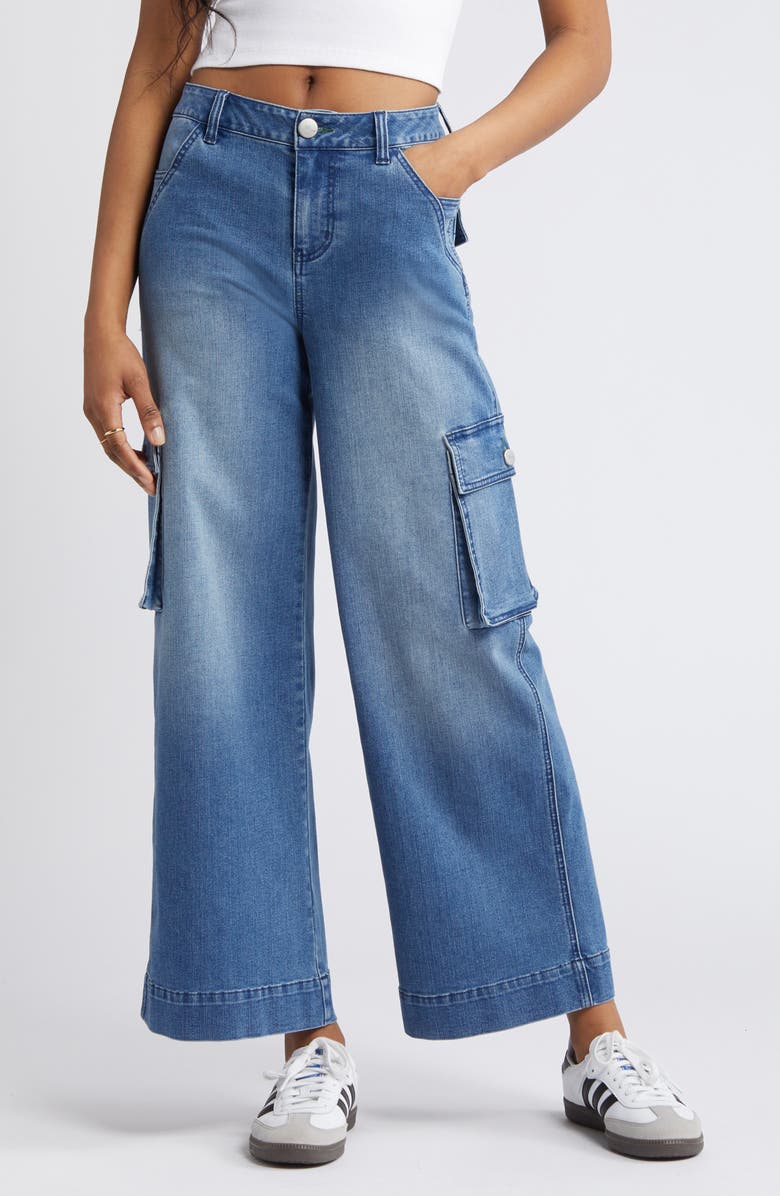 1822 Denim Wide Leg Utility Jeans, Alternate, color, 