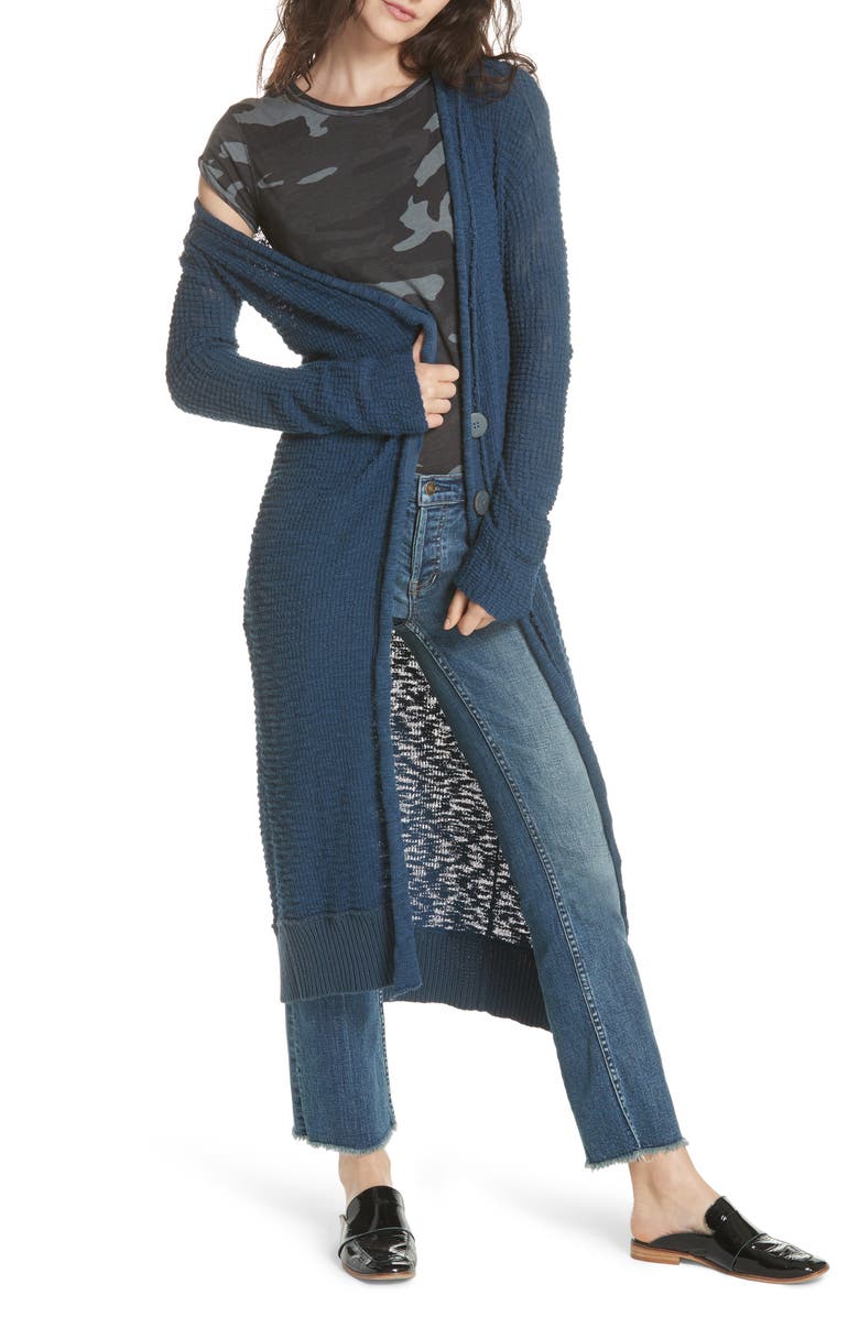Free People Clearwater Long Cardigan, Main, color, 