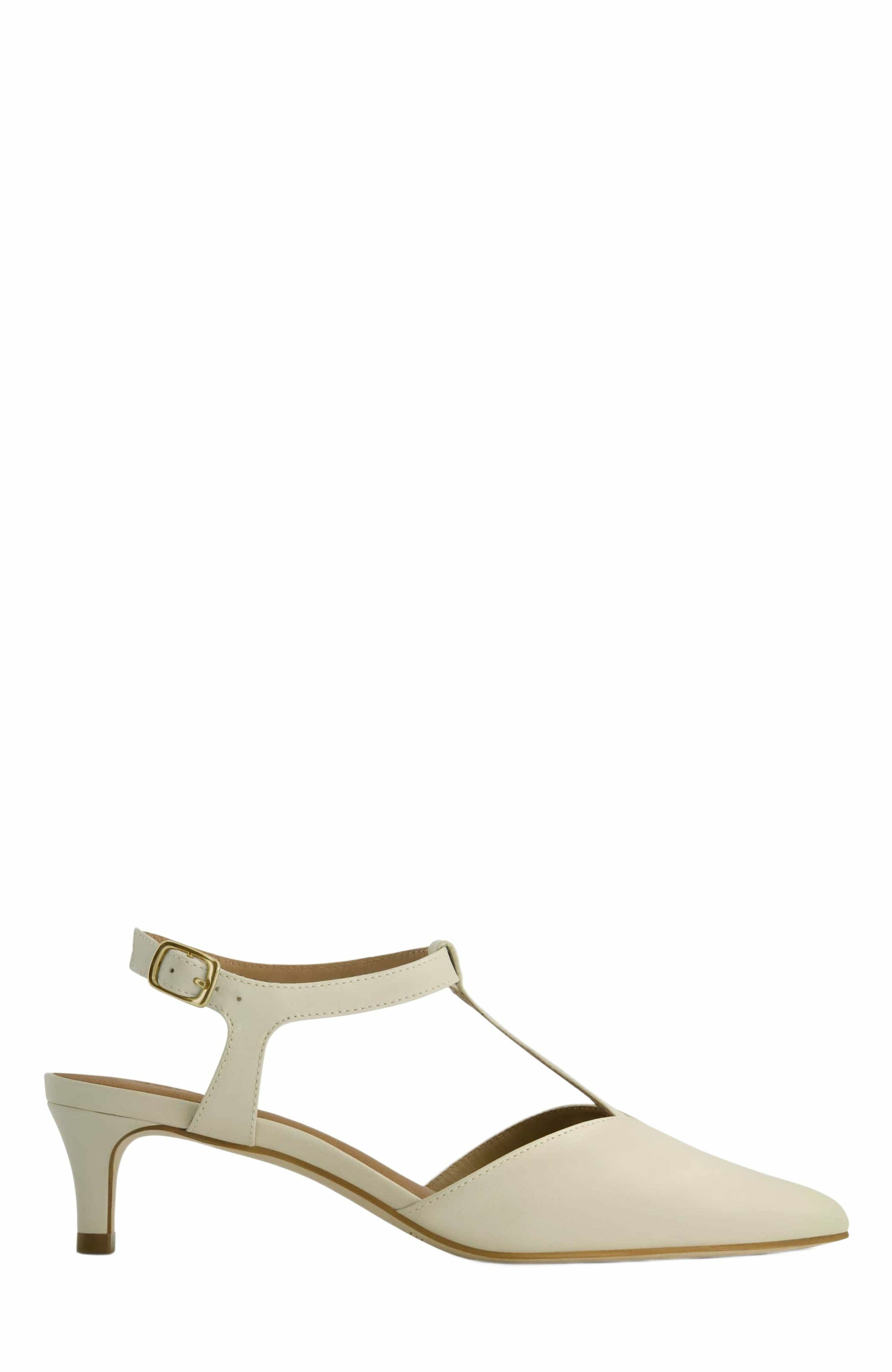 Bernardo Footwear Malta Slingback Kitten Pump, Main, color, Eggshell