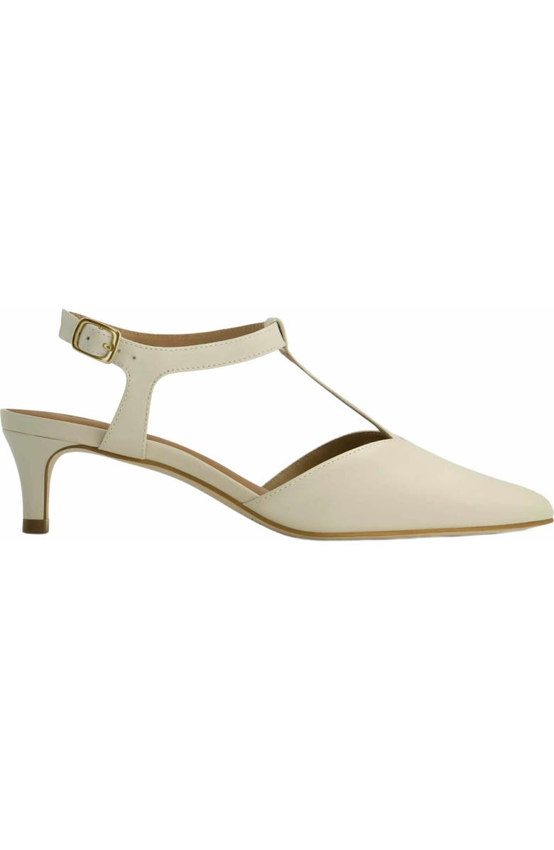 Bernardo Footwear Malta Slingback Kitten Pump, Main, color, Eggshell