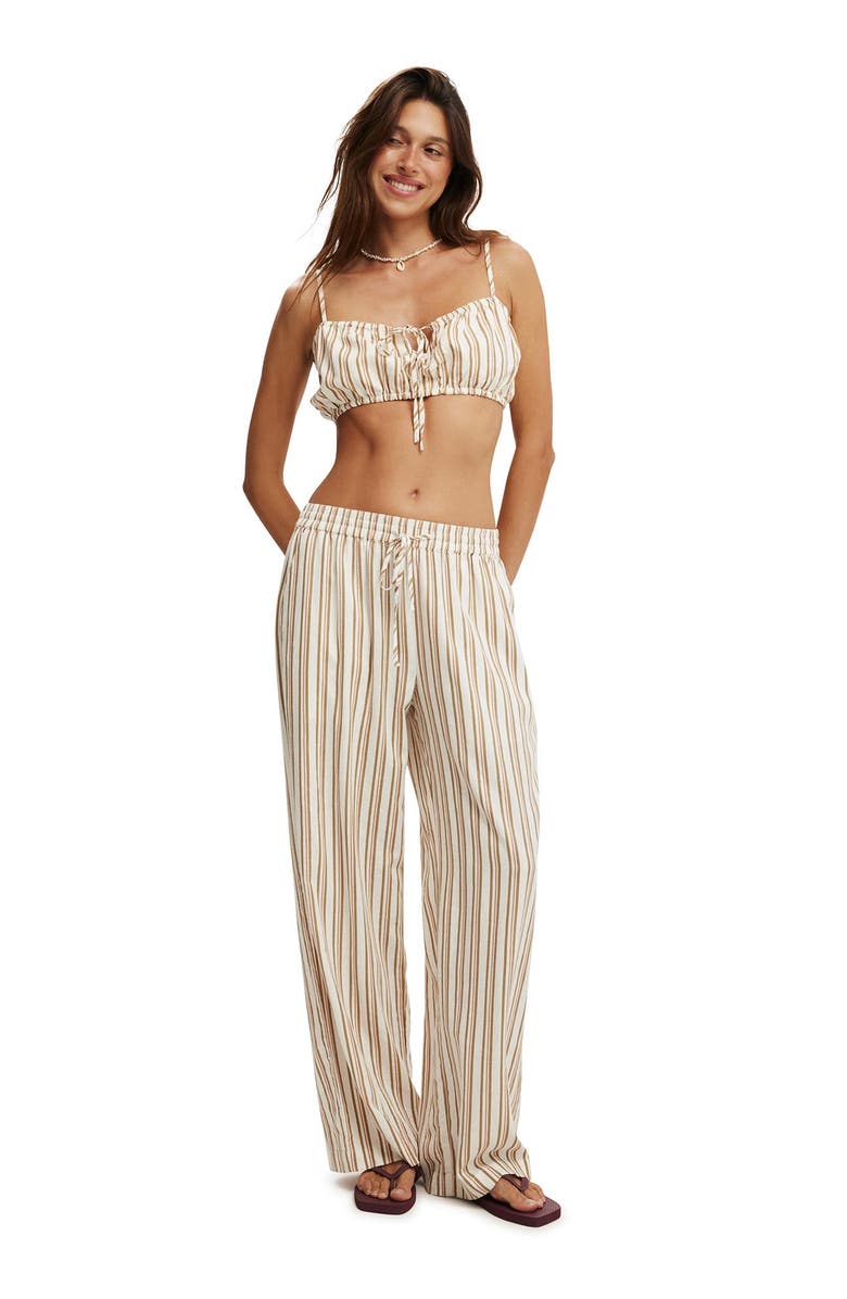 Cotton On Women's Emily Micro Top, Alternate, color, Karina Stripe Artichoke