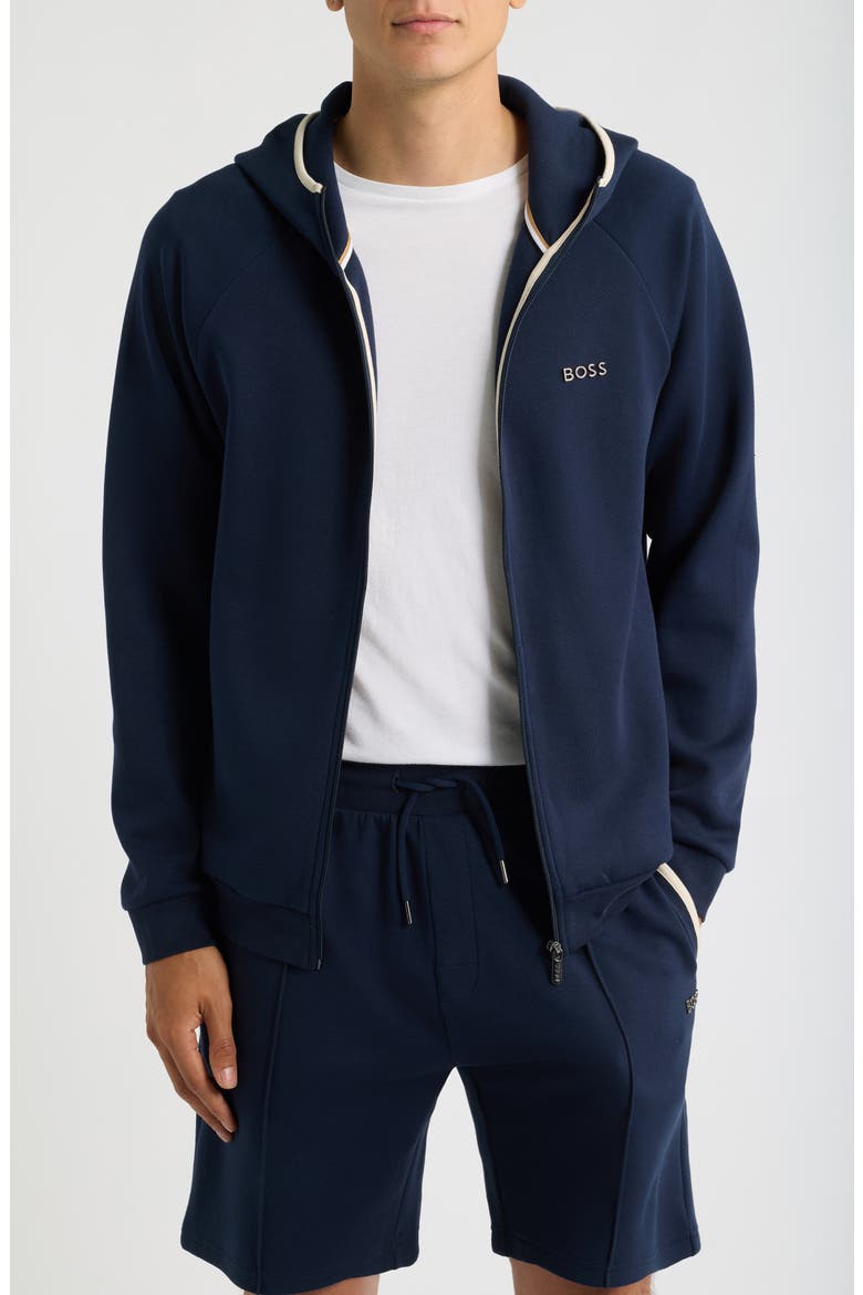 Sense Hooded Zip Jacket, Main, color, DARK BLUE