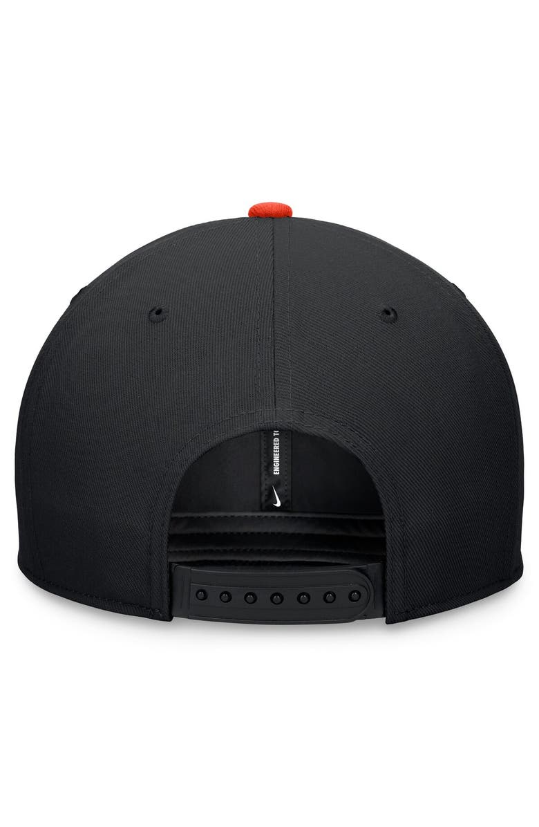 Nike Men's Nike Black/Orange Baltimore Orioles Two-Tone Snapback Hat, Alternate, color,