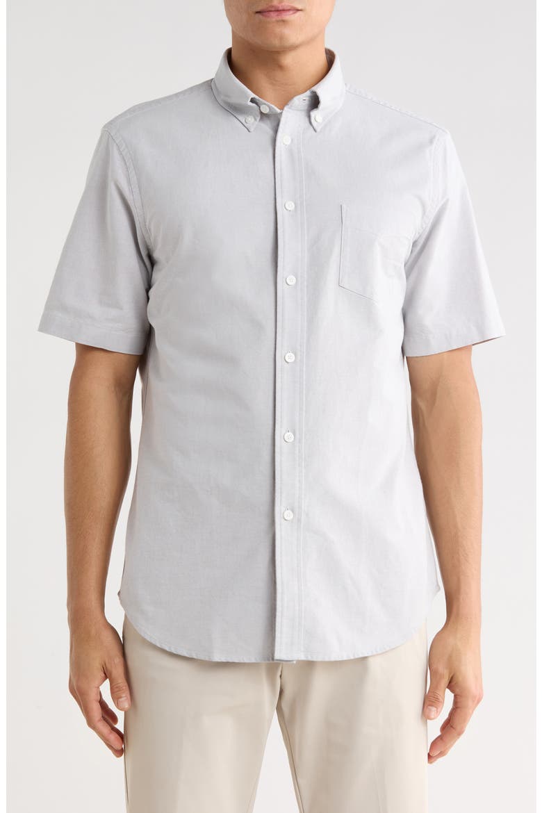 Oxford Prep Shirt, Main, color, LIGHT GREY